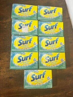 * 9 Pack - Surf Sparkling Ocean Powder Laundry Detergent 1 Load Each Box Vending